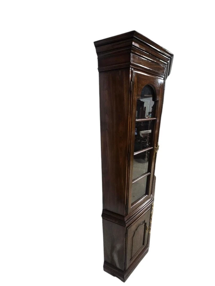 Gabinete de exhibición de curiosidades iluminado cereza maciza Harden tradicional 80 alto x 49 Foto 3 de 4