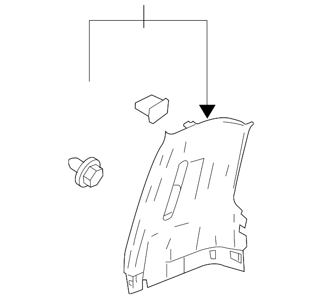 Genuine GM Upper Trim Panel Replacement Part 15805174