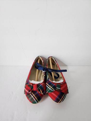 Janie And Jack tartan bow shoes Toddler Size 9 NWT - 第 3/17 張圖片