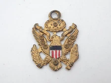 Original WWII US Patriotic USA Army Officer Sweetheart Badge