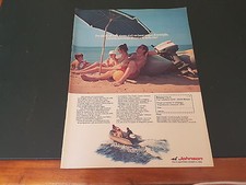 Advertising Article Italian Pubblicità: JOHNSON MOTORI ( MOTOMAR SPA ) **1973**
