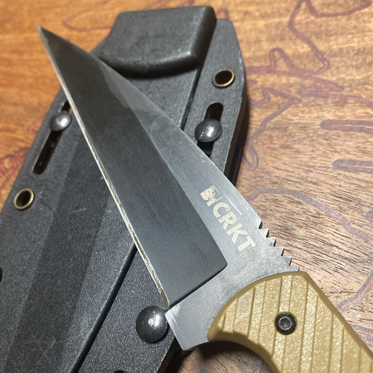 DISCONTINUED/RARE CRKT DRAGON 2010DK FIXED BLADE KNIFE W/ORIGINAL