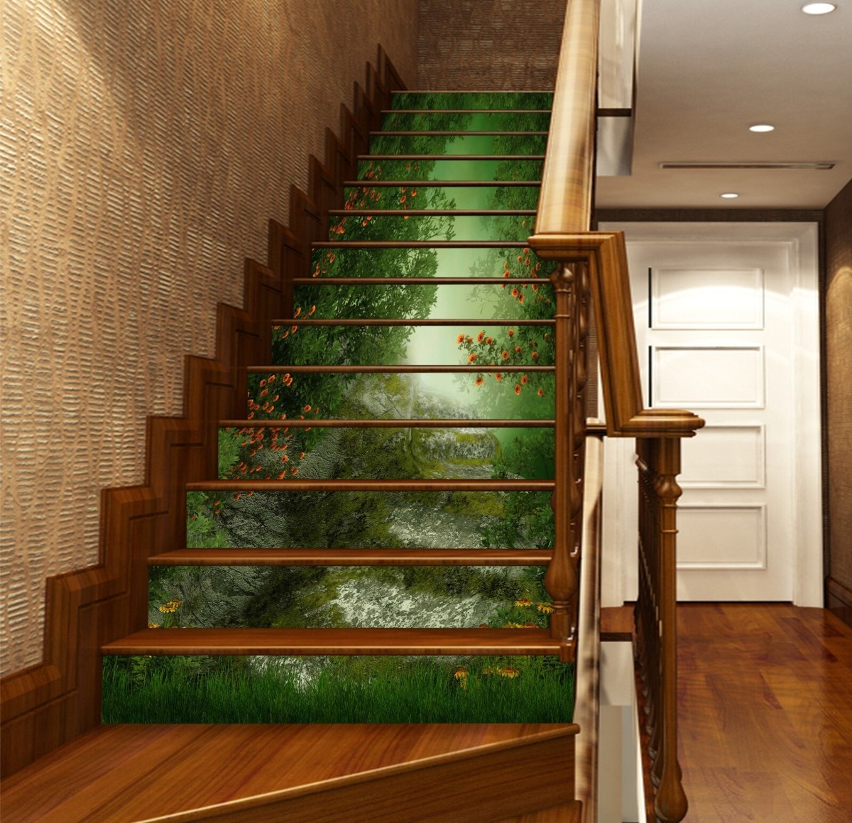Green Forest - Escaliers en pierre de bambou