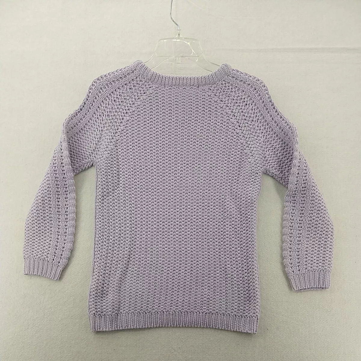 Lara Knit Sweater Medium Cable knit Purple eBay
