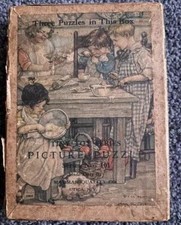 3 Vtg Complete Madmar Quality Co Puzzles Tiny Tots Picture Puzzle Series #101 NY