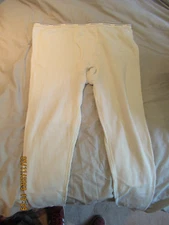 Vintage Fruit Of The Loom Thermal Bottom Pants Mens XX-Large Natural Ivory NOS