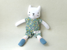 TCM Katze Schlenker Blumenanzug Stofftier Tchibo Kuscheltier (T231)