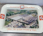 vtg Ohio Art litho tin tip / misc tray Etch a sketch world of toys