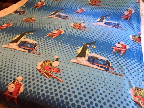 Thomas & Friends Trains 2011 Gullane Twin Flat Sheet Kids Boy's Bedding - Foto 1 di 10