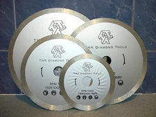 180mm 7" inch THK Diamond segment sintered continuous rim TILE SAW BLADE wheel