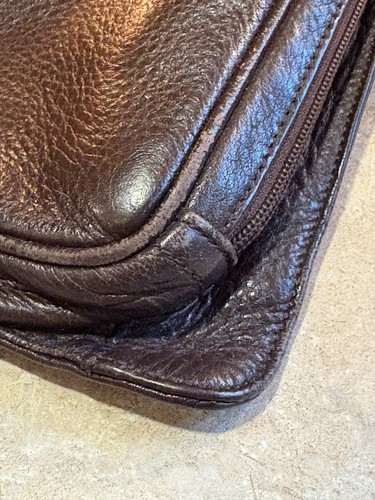 Clarks - Dark Brown Adjustable Crossbody Purse with Built in wallet. - Picture 8 of 13