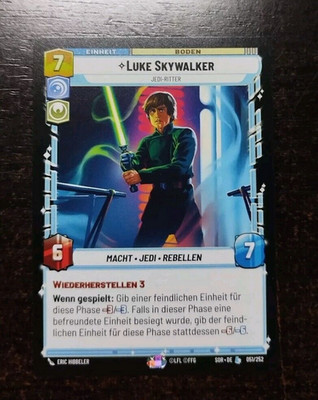 Star Wars Unlimited Funke einer Rebellion EinzelKarten SOR Deutsch Near Mint