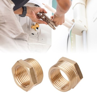 6pcs 3/4 to 1/2 Pipe Fitting Replacement Brass Bushing Reducer Adapter