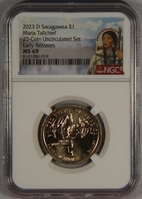 2023-D Sacagawea American Native Maria Tallchief Quarter NGC MS69 ER 20 Coin Unc