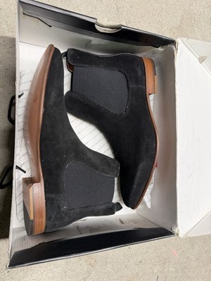 Aldo Biondi Chelsea Boots Men s 10 Black Suede