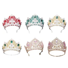 Elegant Crystal Crowns Comb for Women Princess Tiaras for Special Event