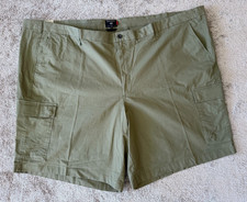 Men's Sz 60 - DOCKERS Big Tall Tech Cargo Moisture Wicking Short - Olive Green