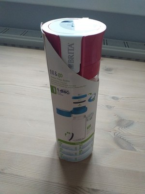 BRITA Fill & Go Wasser Filter Flasche PINK selten , 060126-46