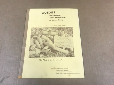 Vintage Guides For Efficient Corn Production In Lapeer County, Michigan