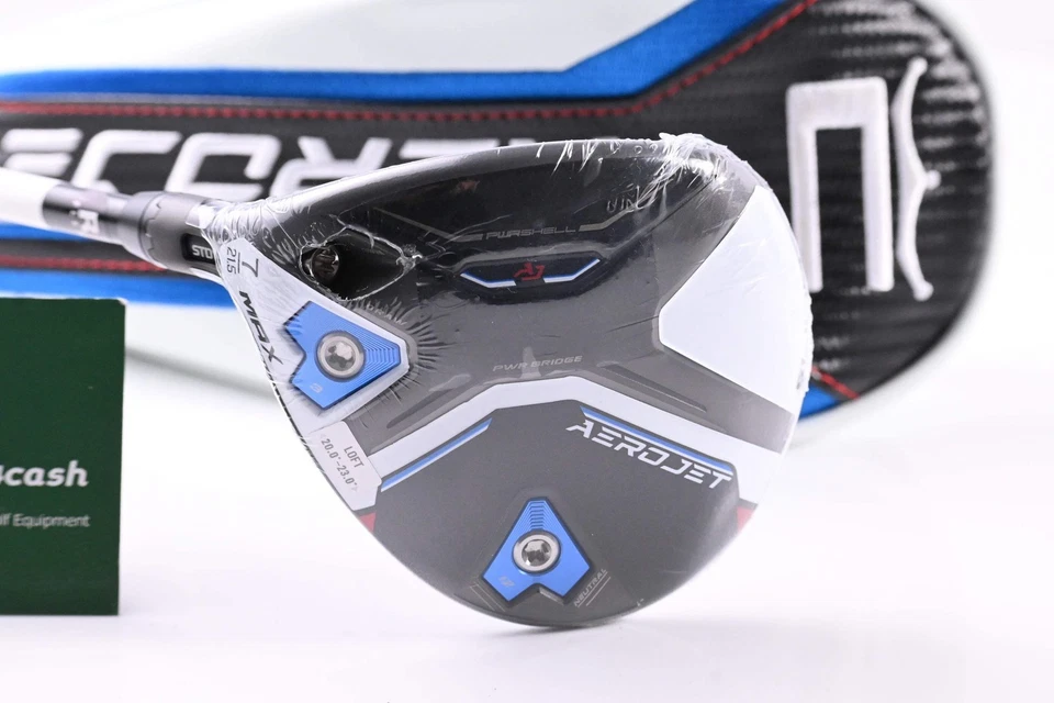 Left Hand Cobra Aerojet Max #7 Wood / 21.5 Degree / Regular Flex UST Helium NC 5 - Image 2 of 4