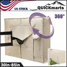 30"-85" TV Cover Outdoor Waterproof Weatherproof Outside Flat Screen Television