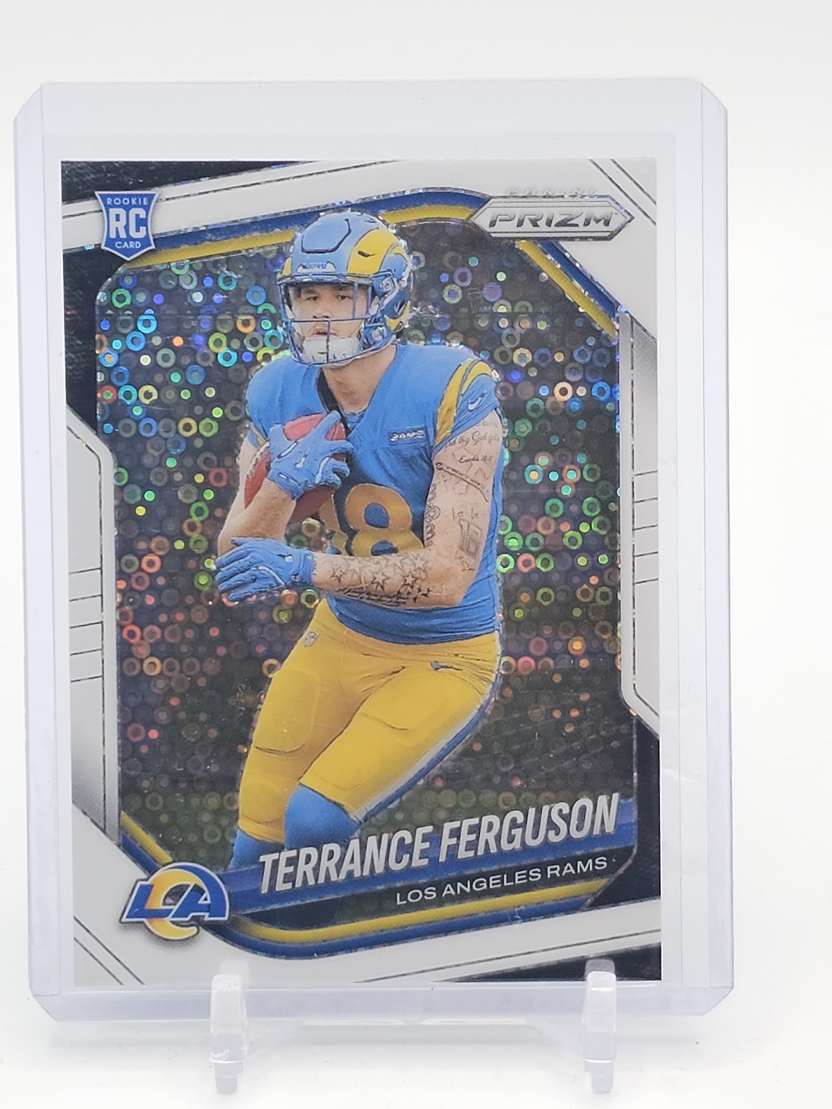 TERRANCE FERGUSON 2025 PANINI PRIZM WHITE DISCO ROOKIE #379 RAMS Q0882