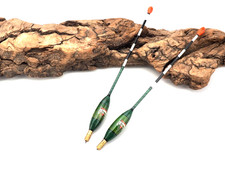 BRAND NEW - PAIR OF ANDREW GREEN ARCANE PAINTED CORK STILLWATER FLOATS