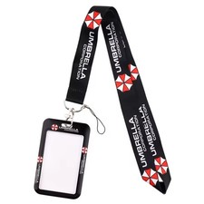 Resident Evil Umbrella Corporation ID Card Badge Lanyard Neck Strap Holder Movie