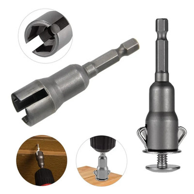 1pc 65mm Slotted Butterfly Socket Wrench for Electric Screwdriver Hex Shank Tool