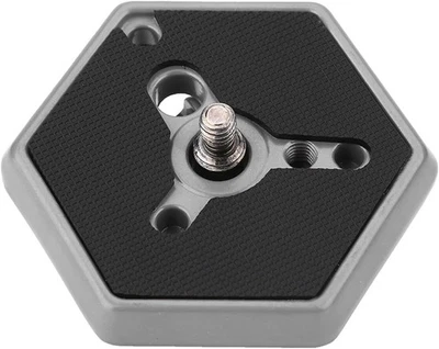 TBEST Hexagon Quick Release Plate for Tripod Camera,manfrotto bogen Black