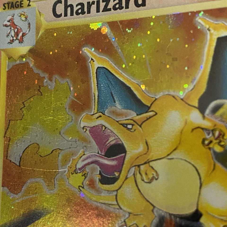 2000 Pokemon Game Charizard Holo, Base Set 2 II, PSA 7 Near Mint NM #4/130 SWIRL - Image 3 of 4