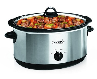 Crock-Pot 7QT Oval Manual Slow Cooker Stainless Steel SCV700-S-BR