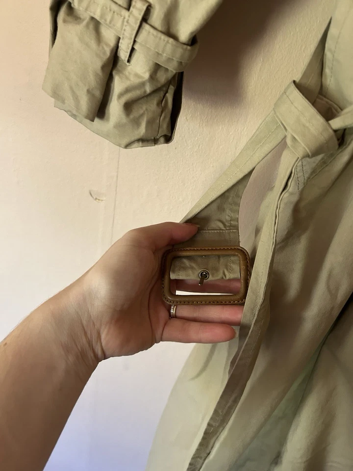 Gabardina Polo Ralph Lauren RARA Años 90 Doble Pecho Caqui Británico XL De colección  Foto 3 de 4