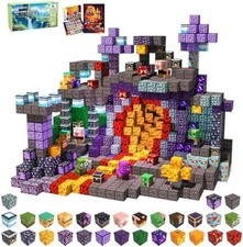 100 Pcs Magna Tiles Clear Colors Magnetic Building Toy Magnet Blocks Kids 3D