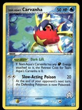 Team Aqua's Carvanha 25/95 EX Team Magma vs Team Aqua Pokemon Card
