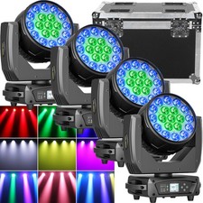 380W RGBW LED Moving Head Light DMX Stage Beam Wash Zoom Lighting DJ Disco Bar