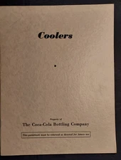 1940 Advertising Salesman Book Coca-Cola Bottling Co Retail Store Coke Coolers