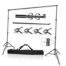 10 x 10 ft Photo Video Studio Heavy Duty Adjustable Backdrop Support System 