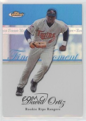 2007 Topps Finest Rookie Moments Blue Refractor 58/299 David Ortiz HOF 0s8i