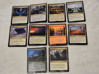 MTG Uncommon Land x10 Command Tower/Mirage Mesa/Opal Palace/Crossroads Village