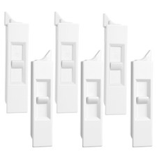 6 PCS Window Latch Replacement, White Window Tilt Latch Vinyl Spring Sliding ...