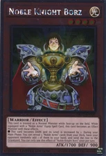 Yugioh! LP Noble Knight Borz - NKRT-EN009 - Platinum Rare - Limited Edition Ligh