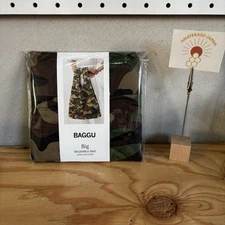 BAGGU Big Size 53x47x16.5cm Camouflage Reusable Shopping Eco Bag Japan New