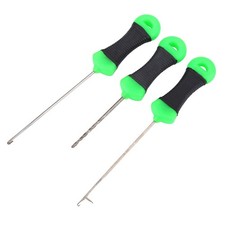 3Pcs Stainless Steel Carp Fishing Splicing Needle Baiting Hook Drill Rig EXNJ