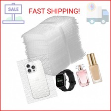 Windflo 60 Pcs Bubble Out Bags 6"x8 ",Clear Bubble Out Bags,Double Cushioned Bag
