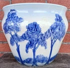 Weller Jap Birdimal Jardiniere Lg 10" Opening, Vintage Art Pottery, see details