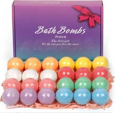 Bath Bombs for Kids with Surprise Inside, 24 Pack Handmade Bath Bomb Gift Set...