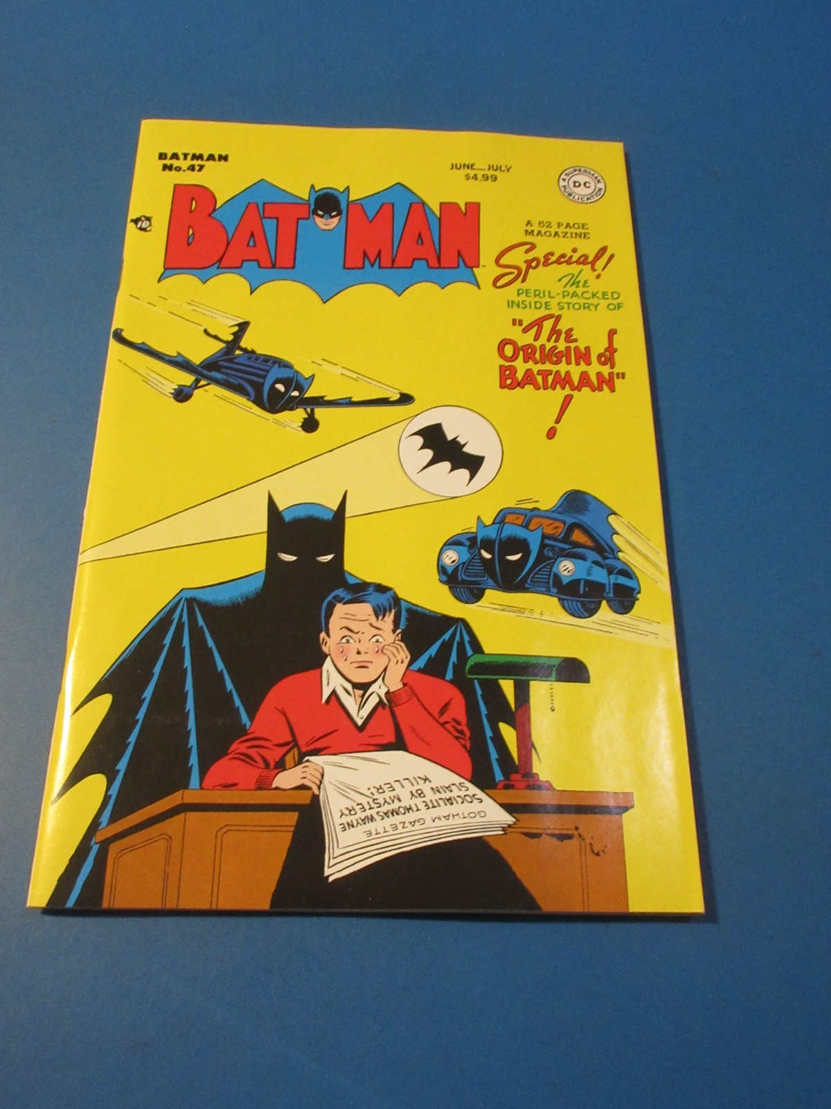 Batman #47 Facsimile reprint Origin of Batman NM Gem wow
