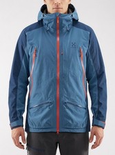 Hagl&ouml;fs Jacke Gore-Tex 28.000 mm Skijacke Chute II Herren Gr.L Blau 157042