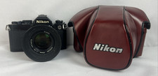 Nikon FM Black 35mm Film Camera Nikkor 50mm f1.4 Lens From JAPAN  READ 
